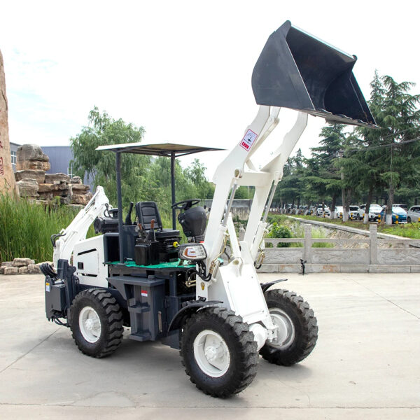 HENGWANG Mini Multifunction 1.0 Ton Small Wheel Backhoe Loader