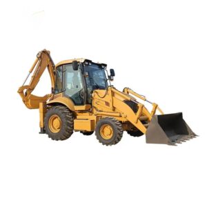 Huade 2.5 Ton 4x4 Mini Backhoe Loader With Bucket Loader And Backhoe WZ388 Tractor Hydraulic Cylinder Excavator