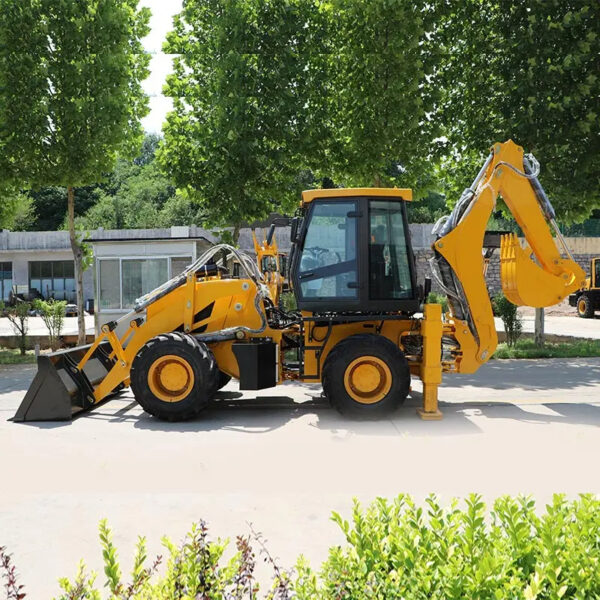 Diesel Engine Multi-function Compact Backhoe Loader 4x4 Backhoe for Sale - Image 2