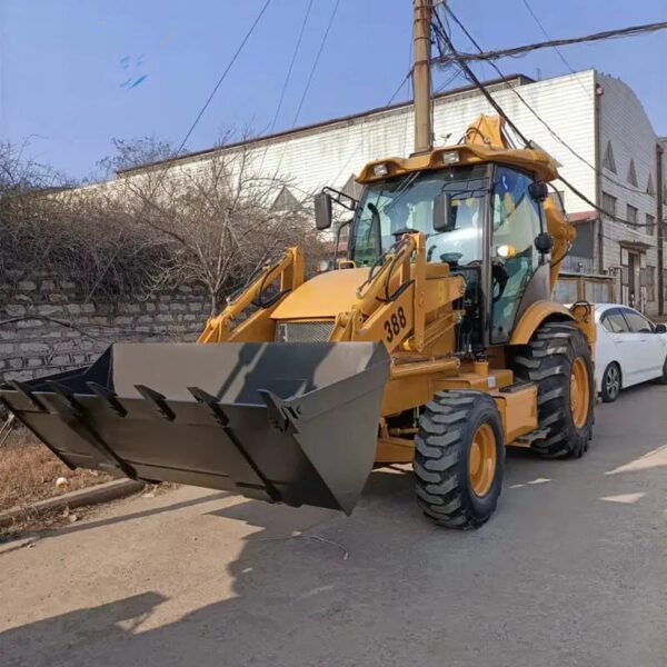 Huade 2.5 Ton 4x4 Mini Backhoe Loader With Bucket Loader And Backhoe WZ388 Tractor Hydraulic Cylinder Excavator - Image 2