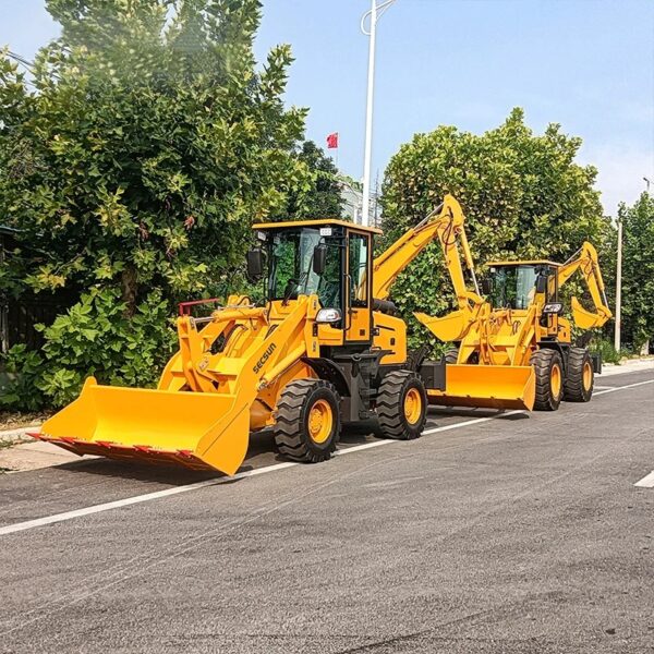 2024 High Quality Backhoe Loader 0.6ton 1ton 1.8ton 2 Ton Wheeled Type Backhoe Loader Excavator for Sale - Image 4