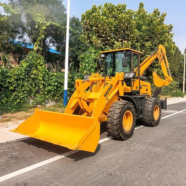 2024 High Quality Backhoe Loader 0.6ton 1ton 1.8ton 2 Ton Wheeled Type Backhoe Loader Excavator for Sale - Image 5