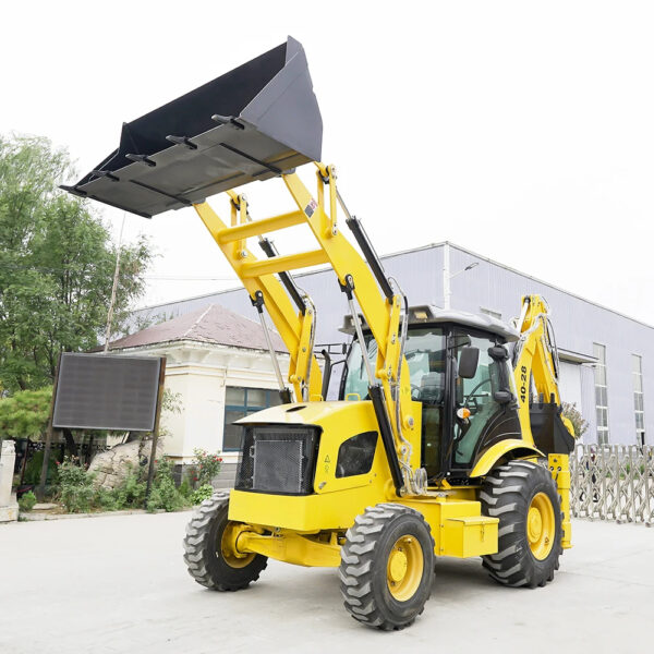 Free Shipping HW40-28 Mini Towable Backhoes 4x4 Backhoe Loader Price Sale - Image 5