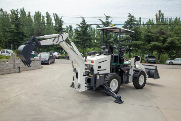 HENGWANG Mini Multifunction 1.0 Ton Small Wheel Backhoe Loader - Image 5