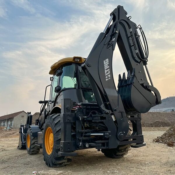 Hot Sale Four-wheel Drive 4x4 Crab Move Mini Backhoe Loader Excavator 0.6T 1T 1.4T 1.8T 2T 2.5T Small Backhoe Loader - Image 5