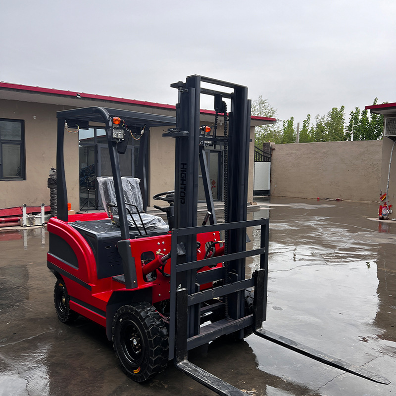 New Energy 2-Ton Electric Forklift AWD Solid Tire Lead-Acid Battery 14km/h Speed Warehouse Handling Truck Hydraulic Side Shifter