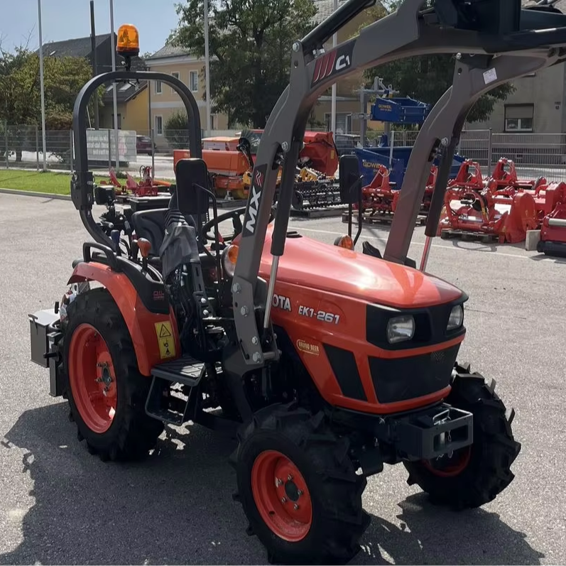 buy used and new Kubota EK1-261 24HP 4WD Compact Tractor Diesel Farm Tractor with Front Loader Agricultural Machine for Sale