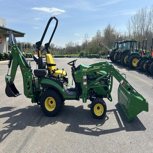 John Deere 1025R Garden Tractor 25HP 4WD Green Multifunctional Wheel Tractor with Front Loader and Backhoe