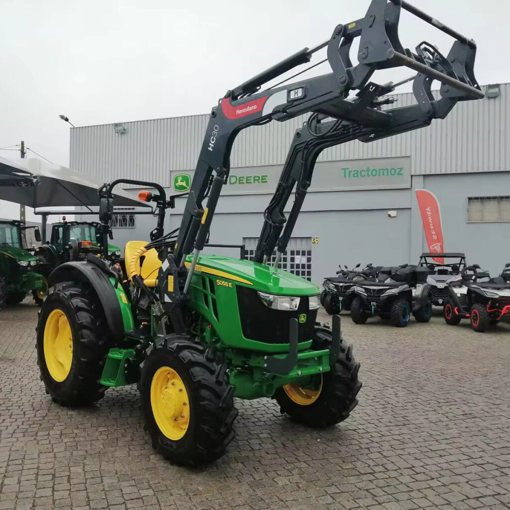 John Deere 5058 E Demonstration Tractor Equipped with Herculano HC 30 Loader Without Accessories