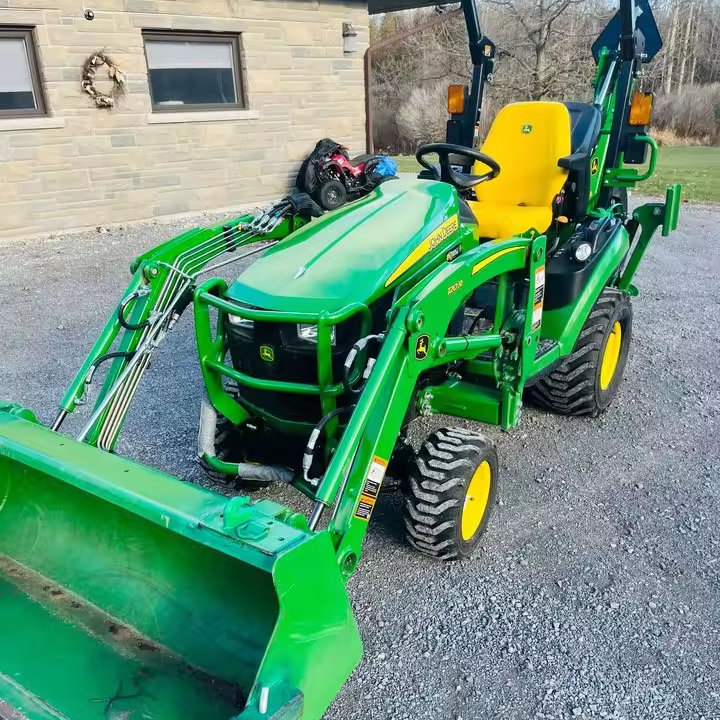 John Deere 120R Tractor 4WD With Front Loader for Sale