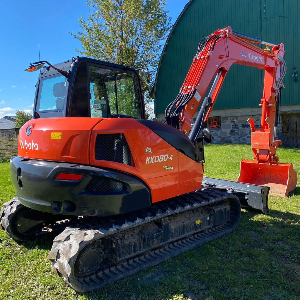 Factory Wholesale Kubota K080-4 Mini Excavator 8 Ton Compact Digger Hydraulic Crawler Excavator for Construction and Earthmoving