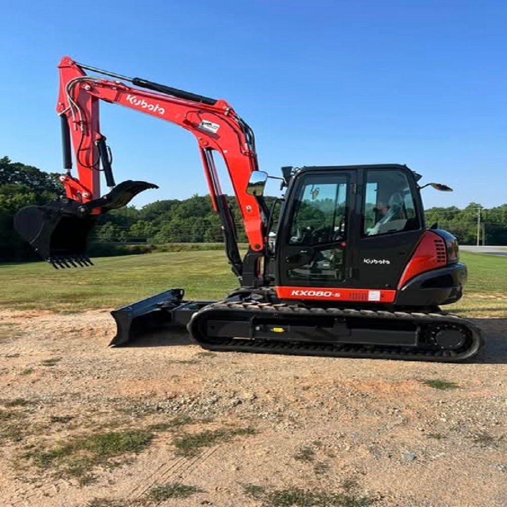 Used Kubota KX080-S Mini Excavator Compact Crawler Digger 4.5 Ton Original Engine CE EPA for Construction