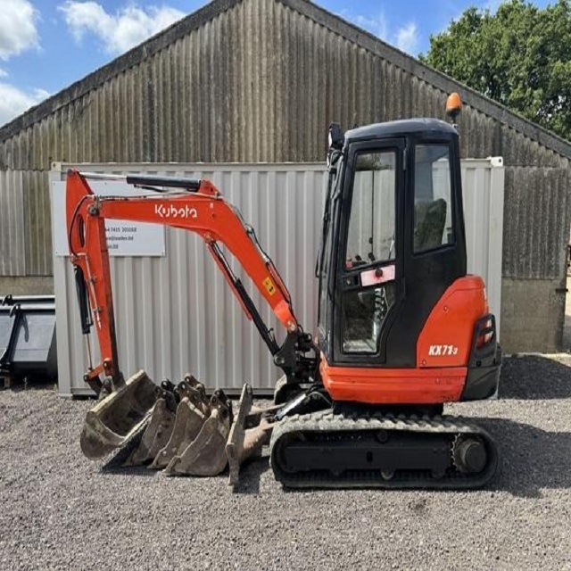 Used Compact Crawler Excavator 3 Ton Micro Digger with Enclosed Cab and Multiple Buckets for Construction Farm Landscaping