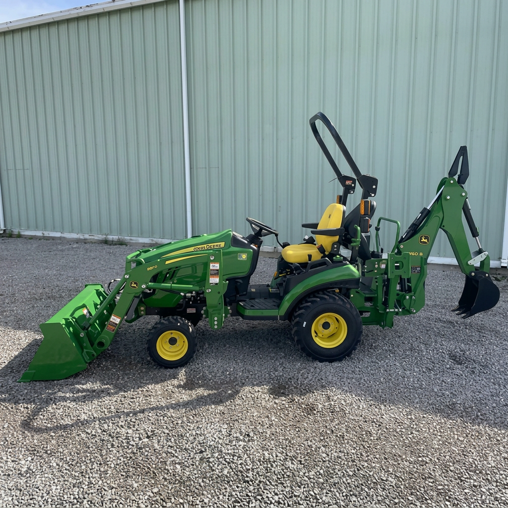 High Quality John Deere Compact Agricultural Tractor Other HP Walking Tractor with Front Loader and Backhoe Attachment 1600kg