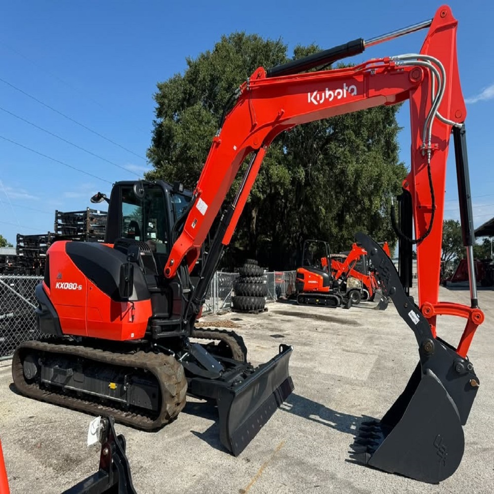 Used Kubota KX080-S Mini Excavator Compact Crawler Digger 4.5 Ton Original Engine CE EPA for Construction - Image 2