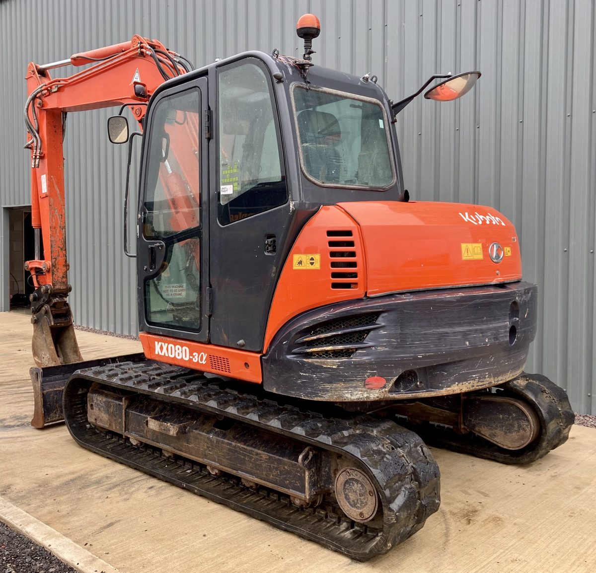 Used KX080-4 Walking Tractor Crawler Digger Heavy Duty Compact Construction Equipment 25HP for Engine Pump Excellent Working - Image 2
